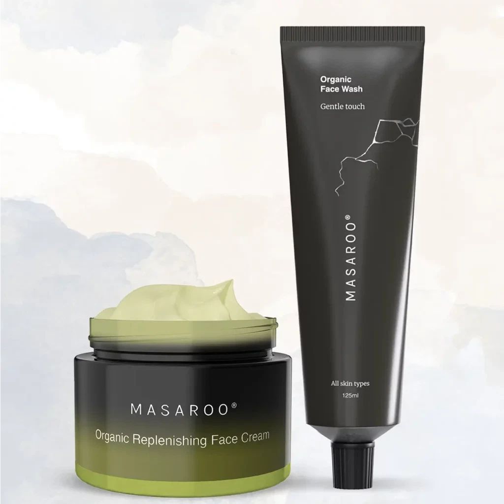 organic face cream and face wash